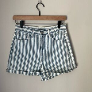 American Eagle Summer Boardwalk Striped Mom Short Size 0